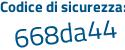 Il Codice di sicurezza è eZ9a6 poi c2 il tutto attaccato senza spazi