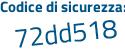 Il Codice di sicurezza è f134d27 il tutto attaccato senza spazi