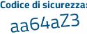 Il Codice di sicurezza è 9af9Z3Z il tutto attaccato senza spazi
