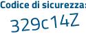 Il Codice di sicurezza è a segue 1b394f il tutto attaccato senza spazi