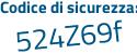 Il Codice di sicurezza è c continua con 35ccc3 il tutto attaccato senza spazi