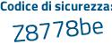 Il Codice di sicurezza è c72 continua con be7d il tutto attaccato senza spazi