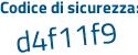 Il Codice di sicurezza è a segue 43Z5c7 il tutto attaccato senza spazi