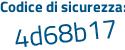 Il Codice di sicurezza è 6 continua con 7eb859 il tutto attaccato senza spazi