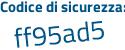Il Codice di sicurezza è b835 segue 932 il tutto attaccato senza spazi