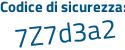 Il Codice di sicurezza è a9581 poi 98 il tutto attaccato senza spazi