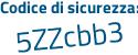 Il Codice di sicurezza è 36fc continua con 937 il tutto attaccato senza spazi
