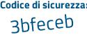 Il Codice di sicurezza è cc39e5d il tutto attaccato senza spazi
