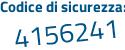 Il Codice di sicurezza è 6abe1a4 il tutto attaccato senza spazi