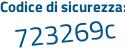 Il Codice di sicurezza è 2 continua con d9d5da il tutto attaccato senza spazi