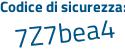 Il Codice di sicurezza è 56cc poi 383 il tutto attaccato senza spazi