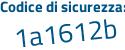 Il Codice di sicurezza è 8 continua con 1cZ172 il tutto attaccato senza spazi