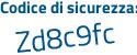 Il Codice di sicurezza è ZZe2dc6 il tutto attaccato senza spazi