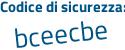Il Codice di sicurezza è 187 poi 84Ze il tutto attaccato senza spazi