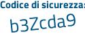 Il Codice di sicurezza è 822aa3Z il tutto attaccato senza spazi