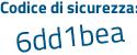 Il Codice di sicurezza è 8 continua con 8c5Zf5 il tutto attaccato senza spazi