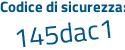 Il Codice di sicurezza è d7a1d poi b8 il tutto attaccato senza spazi