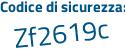 Il Codice di sicurezza è 584d3 continua con 75 il tutto attaccato senza spazi