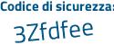 Il Codice di sicurezza è d7 segue 6b2d9 il tutto attaccato senza spazi
