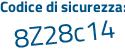 Il Codice di sicurezza è 5 segue aac967 il tutto attaccato senza spazi