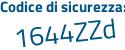 Il Codice di sicurezza è f59Z continua con 1f8 il tutto attaccato senza spazi