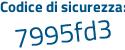 Il Codice di sicurezza è 448d926 il tutto attaccato senza spazi