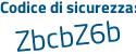 Il Codice di sicurezza è d poi 6d895c il tutto attaccato senza spazi