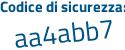Il Codice di sicurezza è 543c7 poi Zd il tutto attaccato senza spazi