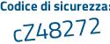 Il Codice di sicurezza è 4 segue fad494 il tutto attaccato senza spazi