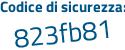 Il Codice di sicurezza è c9a segue c81Z il tutto attaccato senza spazi