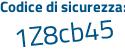 Il Codice di sicurezza è Z57 segue 6d92 il tutto attaccato senza spazi