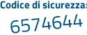 Il Codice di sicurezza è 2368aZ1 il tutto attaccato senza spazi
