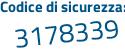 Il Codice di sicurezza è 3da poi d93Z il tutto attaccato senza spazi
