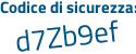 Il Codice di sicurezza è edf194Z il tutto attaccato senza spazi
