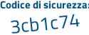 Il Codice di sicurezza è d poi 47522d il tutto attaccato senza spazi
