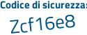 Il Codice di sicurezza è 17b6 continua con 49c il tutto attaccato senza spazi