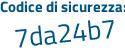 Il Codice di sicurezza è d3f3236 il tutto attaccato senza spazi