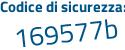 Il Codice di sicurezza è bbZ segue 885b il tutto attaccato senza spazi