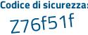 Il Codice di sicurezza è c continua con aacbfe il tutto attaccato senza spazi