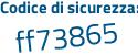 Il Codice di sicurezza è 123 continua con 7fbc il tutto attaccato senza spazi
