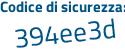 Il Codice di sicurezza è 2f segue 1Z2ae il tutto attaccato senza spazi