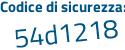 Il Codice di sicurezza è 918b67e il tutto attaccato senza spazi