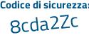 Il Codice di sicurezza è e6ec96e il tutto attaccato senza spazi