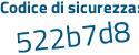 Il Codice di sicurezza è a8a55 continua con 86 il tutto attaccato senza spazi