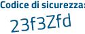 Il Codice di sicurezza è 137e continua con eed il tutto attaccato senza spazi