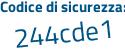 Il Codice di sicurezza è 8765Z continua con 82 il tutto attaccato senza spazi