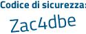 Il Codice di sicurezza è e47f5 poi 56 il tutto attaccato senza spazi
