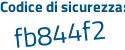 Il Codice di sicurezza è 3adb72e il tutto attaccato senza spazi