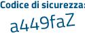 Il Codice di sicurezza è 55 poi Z6Za2 il tutto attaccato senza spazi