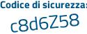 Il Codice di sicurezza è 6 segue 2efb9c il tutto attaccato senza spazi
